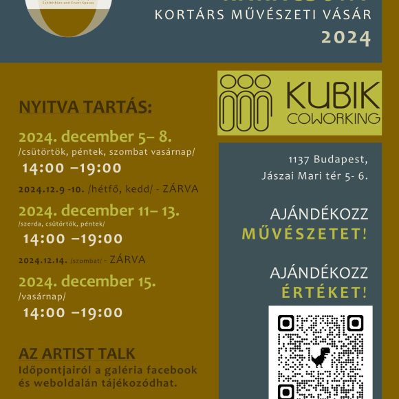 CURE Karácsony- Kortárs Művészeti Vásár 2024- KUBIK COWORKING